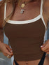 Sleeveless Knitted Crop Tops Green Sexy Basic Patchwork 2023 Summer Casual Cami Backless Y2k Vintage Tank Top Women